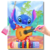 Stitch com Violão na Praia - comprar online