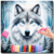 Retrato Lobo na Neve - comprar online