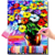 Vaso com Flores Coloridas - comprar online