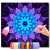 Mandala Azul Brilhante