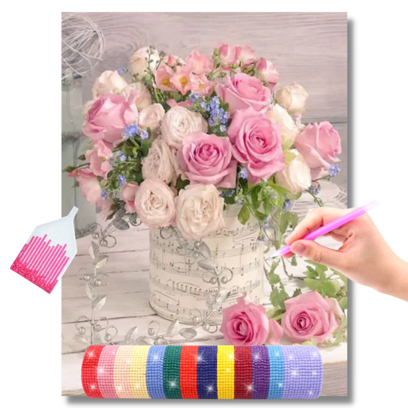 Vaso com Rosas