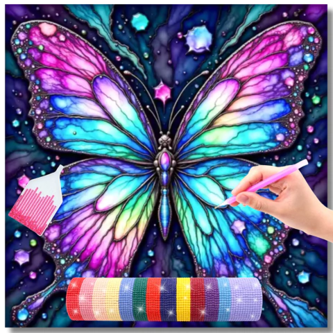 Borboleta Neon Brilhante - comprar online