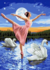 Bailarina no Lago com Cisnes - comprar online
