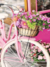 Bicicleta com Cesta de Rosas - comprar online