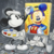 Mickey Pintando tela de Arte - comprar online