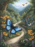 Borboleta Azul na Floresta - comprar online