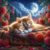 Gatinhos Dorminhocos com Rosas no Luar - comprar online