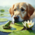Cachorro e Sapo no Lago - comprar online