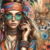 Mulher na Floresta e Leopardo - comprar online