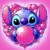 Stitch com Bola Rosa - comprar online