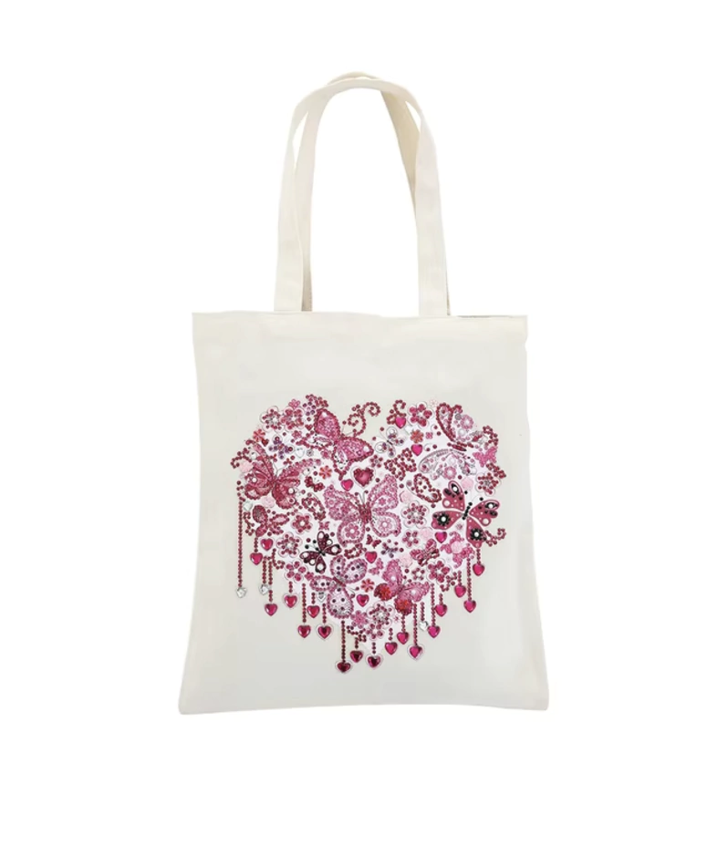 Sacola com Pintura em Diamantes