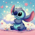 Stitch com Nuvens na internet