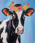 Vaca com Flores Coloridas na internet