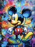 Mickey Mouse com Grafite Colorido na internet