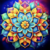 Mandala Florida Colorida na internet
