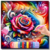 Rosa com Notas Musicais