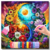 Yin Yang com Flores