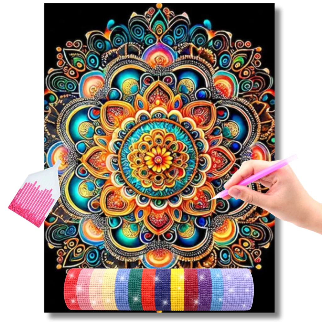 Mandala Colorida 3D