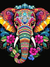 Elefante com Flores - comprar online