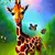 Filhote de Girafa com Borboletas - comprar online