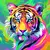 Retrato Tigre Colorido - comprar online