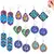 Brincos Pintura em Diamantes - Kit com 8 Brincos - Pintura Mágica