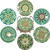 Kit Pintura em Diamantes - Jogo de Chá - Mandalas Verdes - comprar online
