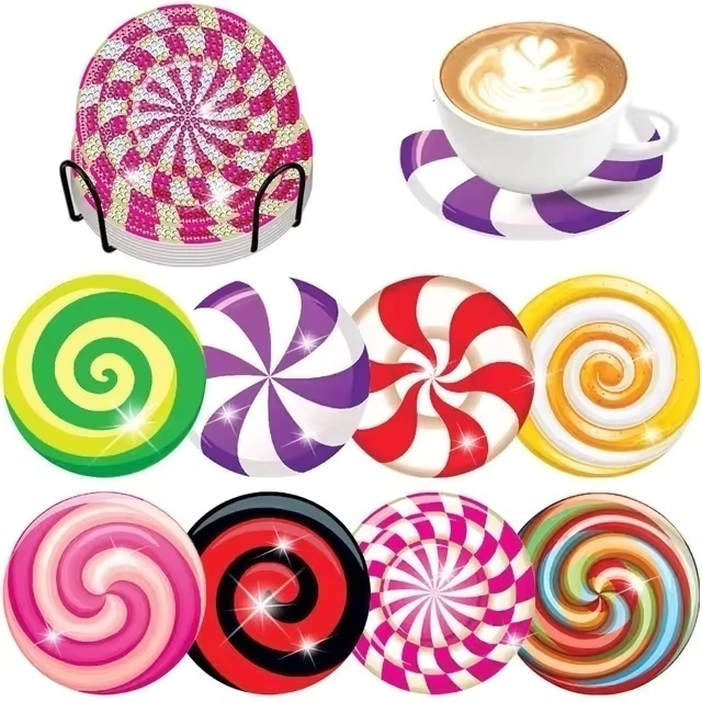 Kit Pintura em Diamantes - Porta Copos