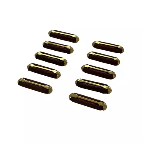 Jogo com 10 Fusíveis de Porcelana 15A – Modelo Universal 2,5cm x 6mm - comprar online