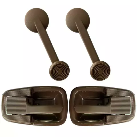 Kit Maçaneta/Manivela Interna Marrom – Fusca 1978 até 1996, Brasília, Variant e TL - comprar online