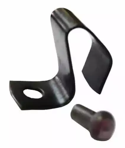 Kit Grampo Calota Roda 5 Furos Fusca / Kombi / Karmann-Ghia – c/ Rebites (1 Roda)