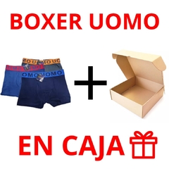PACK X6 BOXER UOMO EN CAJA DE REGALO