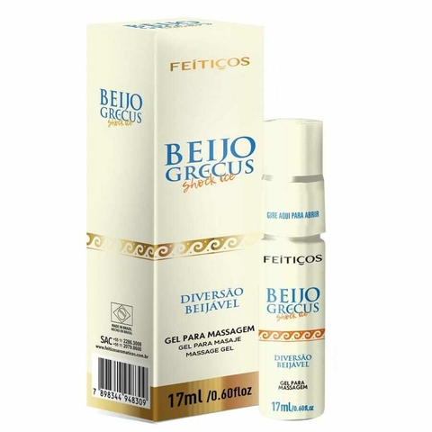 BEIJO GRECUS VIBRADOR LÍQUIDO ANAL BEIJÁVEL SHOCK ICE 17ML
