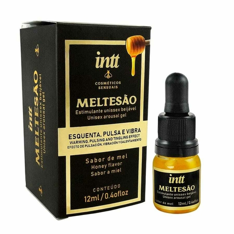 MELTESÃO ESTIMULANTE UNISSEX BEIJÁVEL QUE ESQUENTA, PULSA E VIBRA 12ML INTT