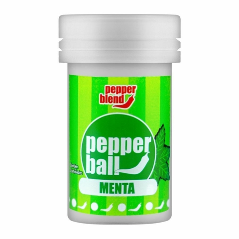 BOLINHA ERÓTICA SABOR MENTA - 2 UNIDADES POTE - BEIJÁVEL