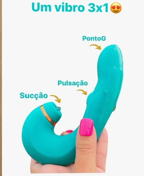 VIBRADOR DE PONTO G - CLÍTORIS - COM PULSAÇÃO