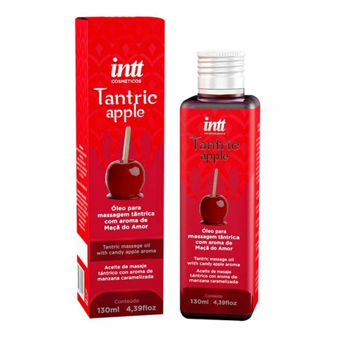 TANTRIC APPLE ÓLEO PARA MASSAGEM TÂNTRICA AROMA MAÇÃ DO AMOR 130ML INTT