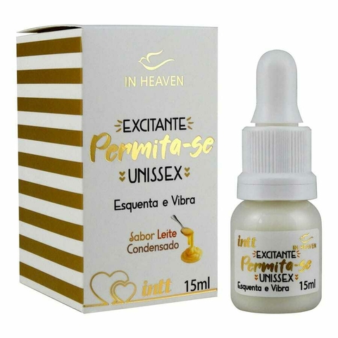PERMITA-SE GEL EXCITANTE UNISSEX ESQUENTA E VIBRA 15ML INTT