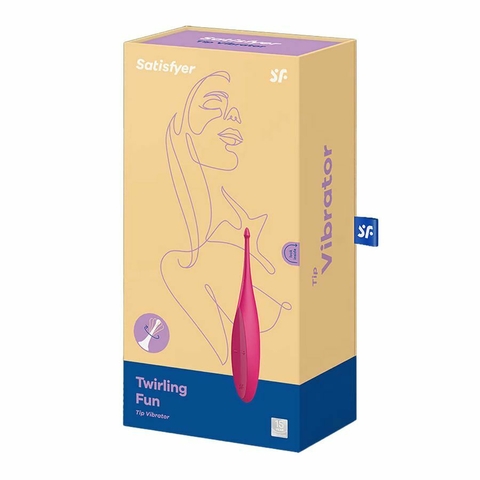 SATISFYER TWIRLING FUN ESTIMULADOR CLITORIANO COM 12 MODOS DE VIBRAÇÃO