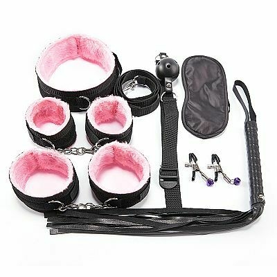 KIT SADO BONDAGE ROSA - 7 itens
