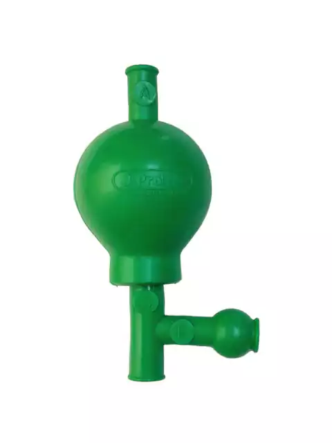 Pipetador de Segurança de Borracha Verde Com 3 Vias - J-Prolab