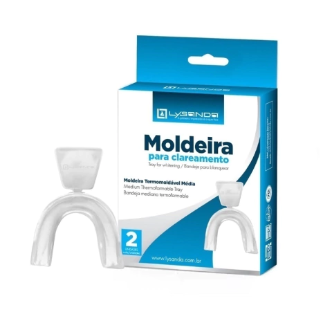 Moldeira termomoldável para clareamento c/ 2 unidades - Lysanda
