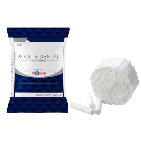Rolete de Algodão Dental com 100 unidades - SSPlus
