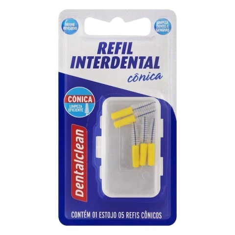 Refil Escova Interdental Cônica 5 Unidades - Dentalclean