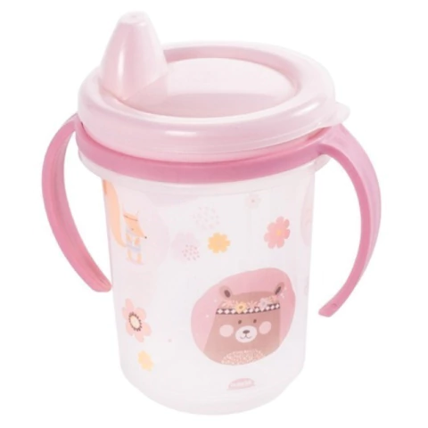 Imagem do Copo Caneca Trio Infantil Com Tampa E Alça 330ml Plasutil