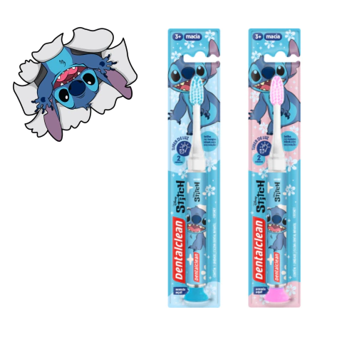 Escova de Dente Macia Stitch Pisca Luz Timer Light - Dentalclean