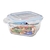 Pote Vidro Hermético Quadrado Marmita Mantimentos 800ml - Quality House