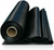 Rolo de piso laminado de borracha preto de 3mm, com dimensões de 1,00 x 5,00m, da RM Decor.