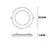 LUMINARIA/PAINEL LED ALUM-EMBUTIR REDONDA 18W 3000K-BIV AVANT na internet