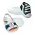 Tênis Sapatinho Calce Fácil + Sandália Bebê Kit 2 Pares Infantil Menino Branco/Marinho Macio e Confortável